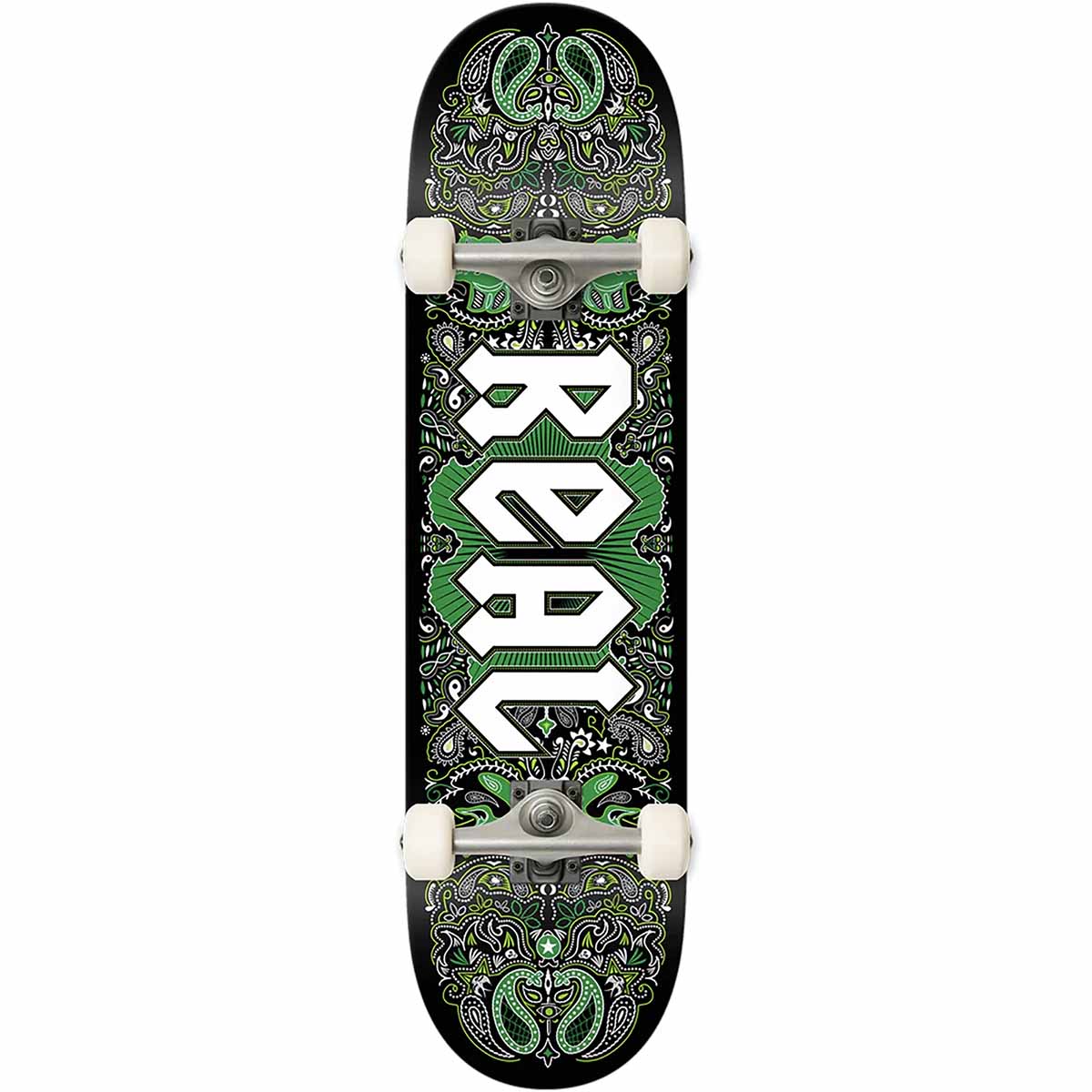 Real Bandana Green 8.0 Complete Skateboard