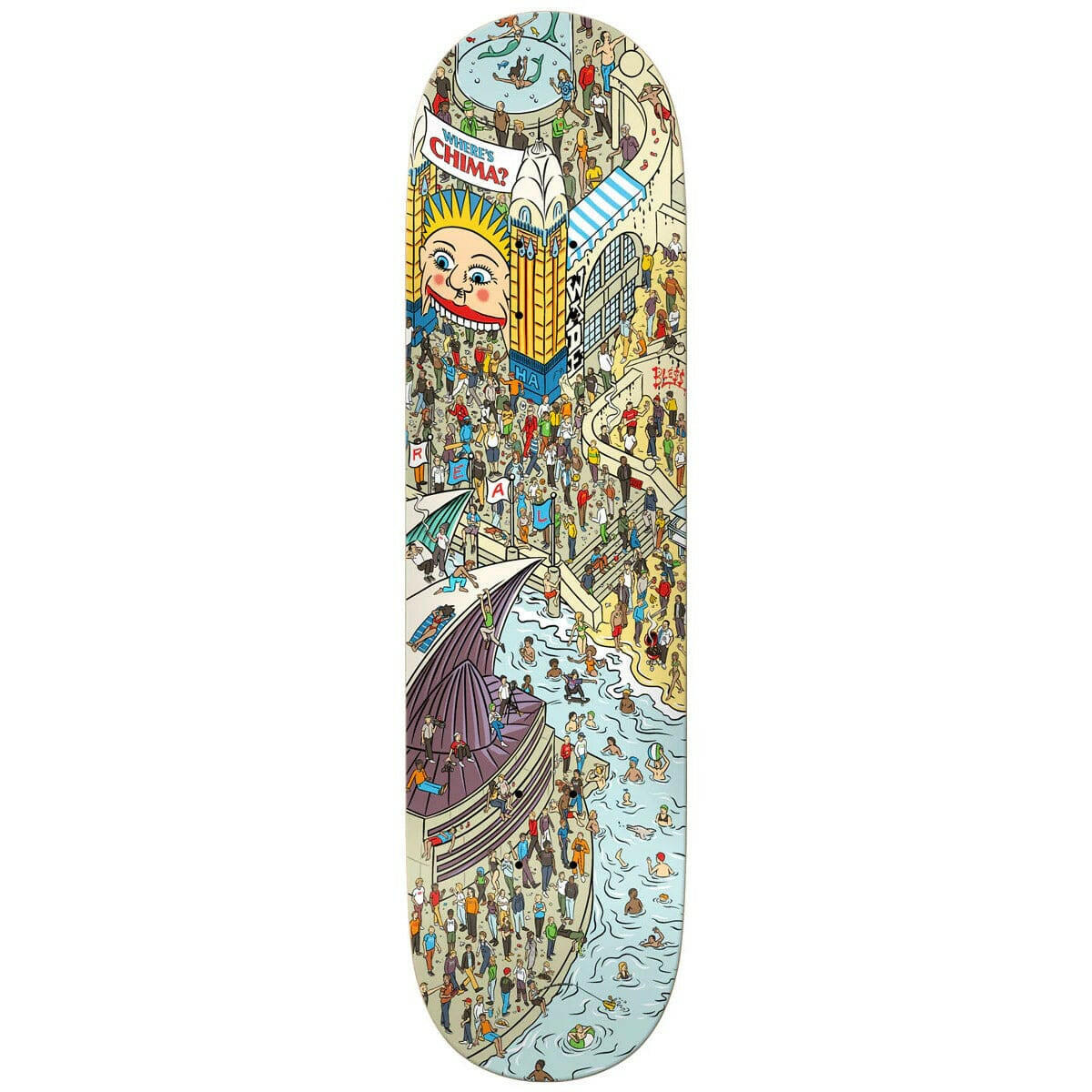 Real - Chima Ferguson Where's Chima 8.28 Skateboard Deck.