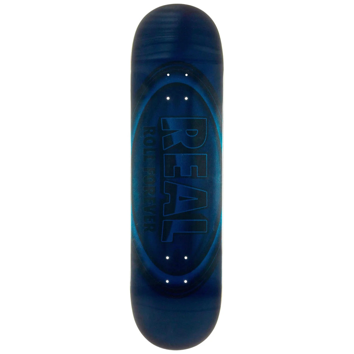 Real - DBX Oval Blue Foil 8.5 Skateboard Deck.