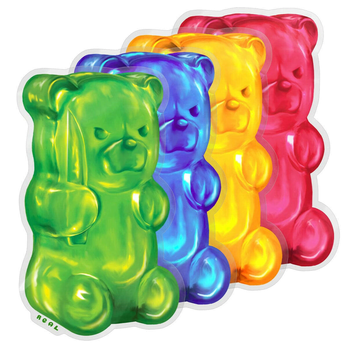 Real - Fun Bear 4.5" Sticker.
