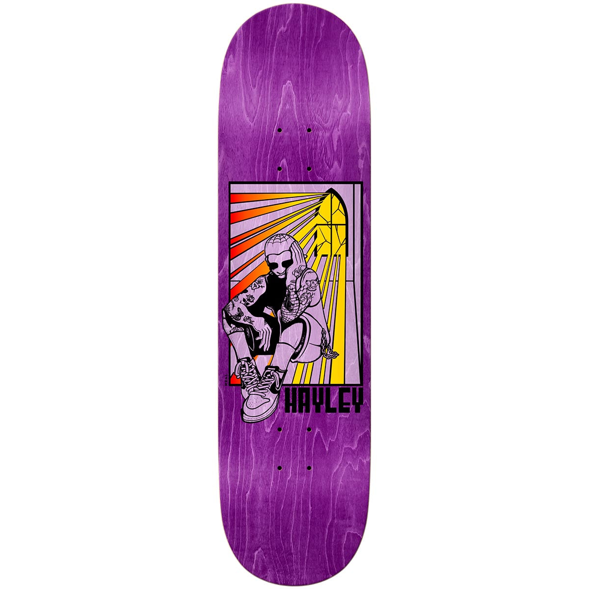 Real Hayley Wilson Stained 8.5 Skateboard Deck