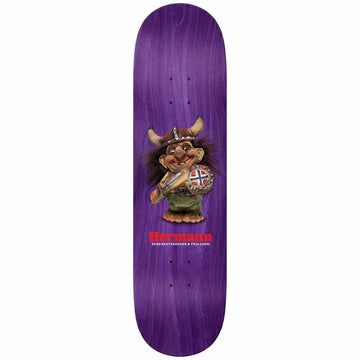 Real Hermann Stene Trolldom Purple 8.5 Skateboard Deck