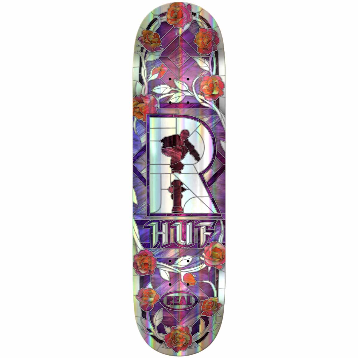 Real Keith Hufnagel Cathedral Holographic Skateboard Deck