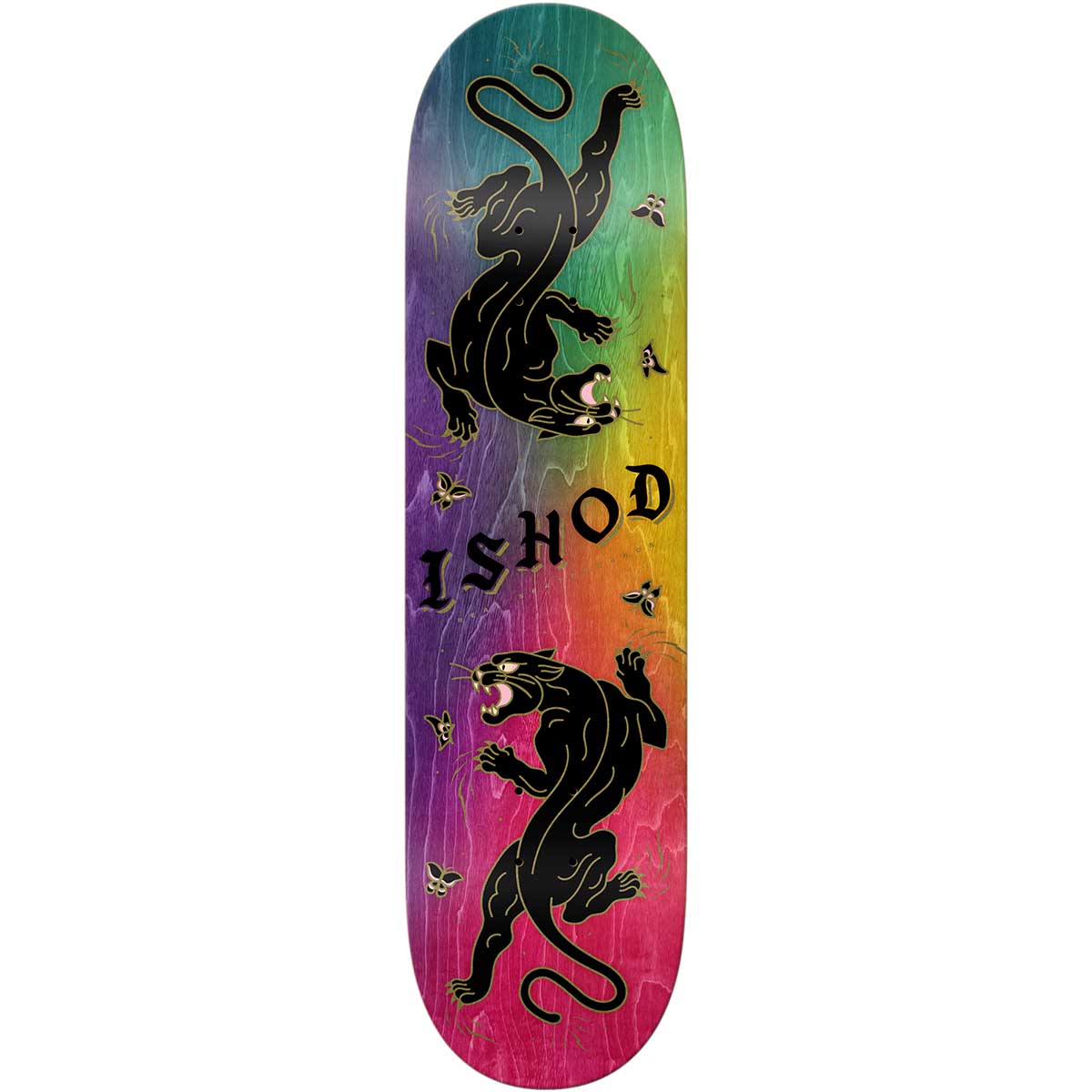 Real Ishod Wair Cat Scratch Tie Dye Twin DBX 8.25 Skateboard Deck