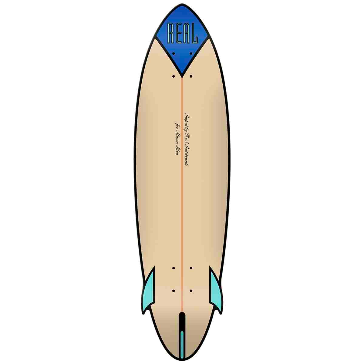 Real Mason Silva Speed Egg Cruiser 9.25 Skateboard Deck