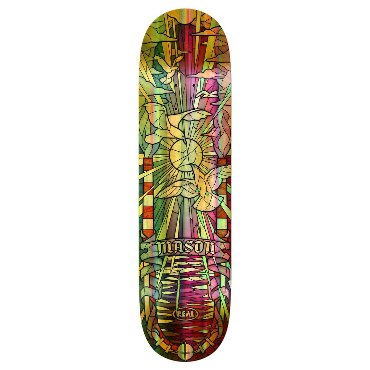 Real - Mason Silva Cathedral 8.25 Skateboard Deck.
