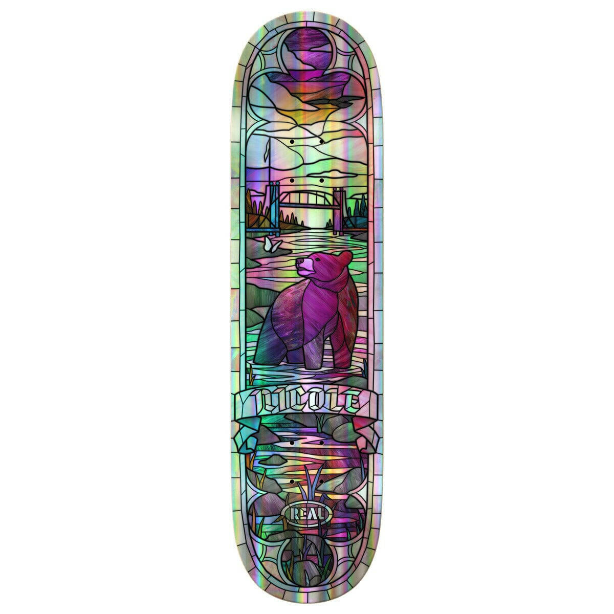 Real - Nicole Hause Cathedral 8.38 Skateboard Deck.