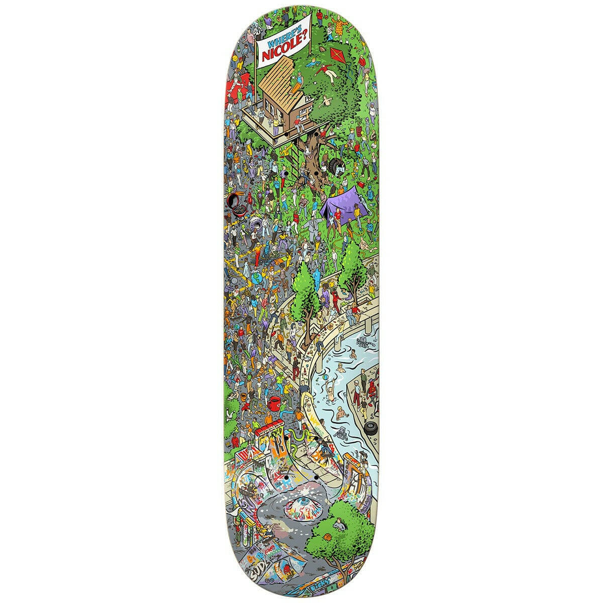 Real - Nicole Hause Where's Nicole 8.25 Skateboard Deck.