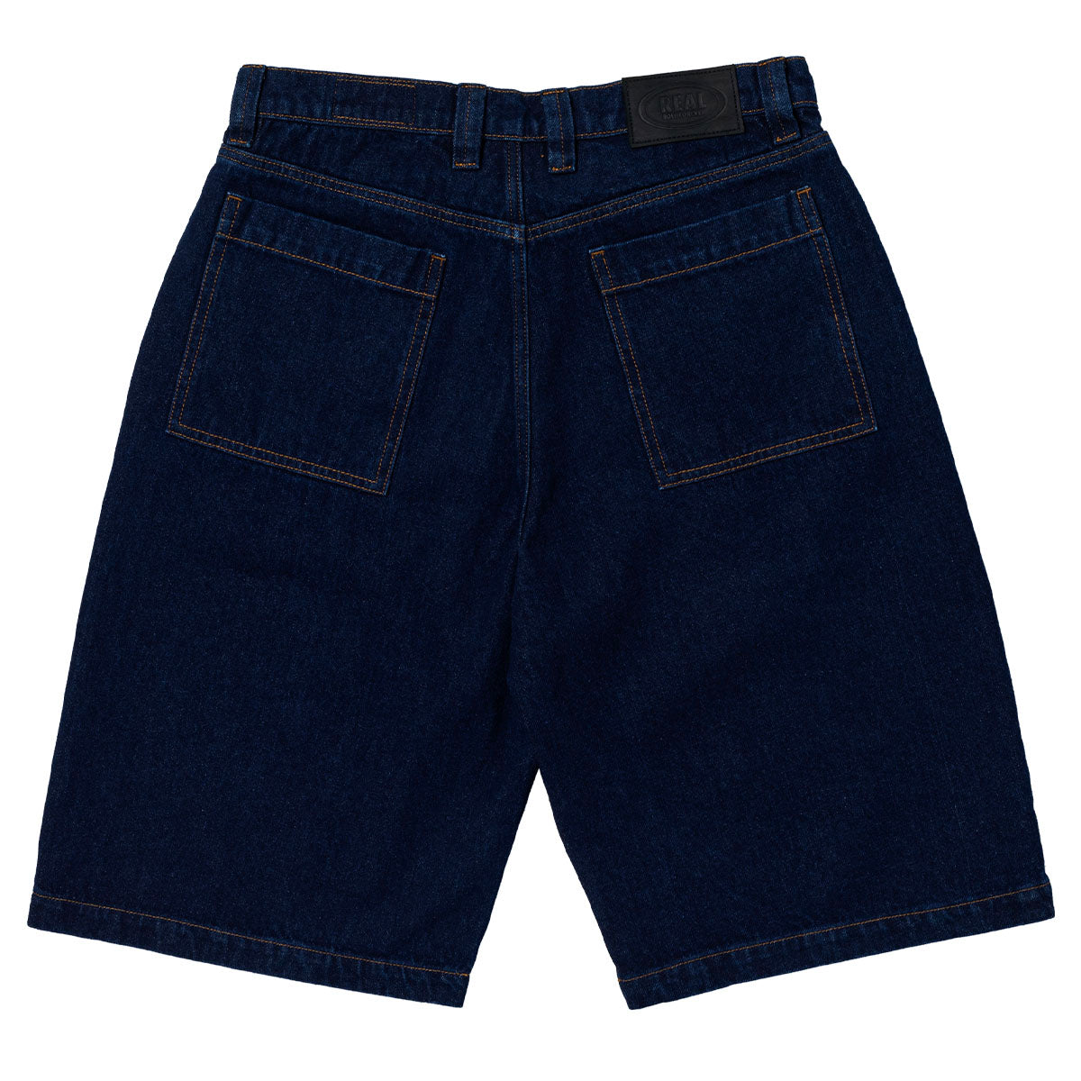 Real Steet Cleaner Denim Shorts Dark Wash Back