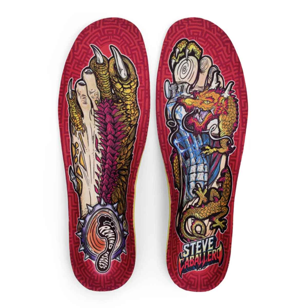 Remind Cush Impact Steve Caballero Gnar Foot 5.5mm Mid-High Arch Insoles