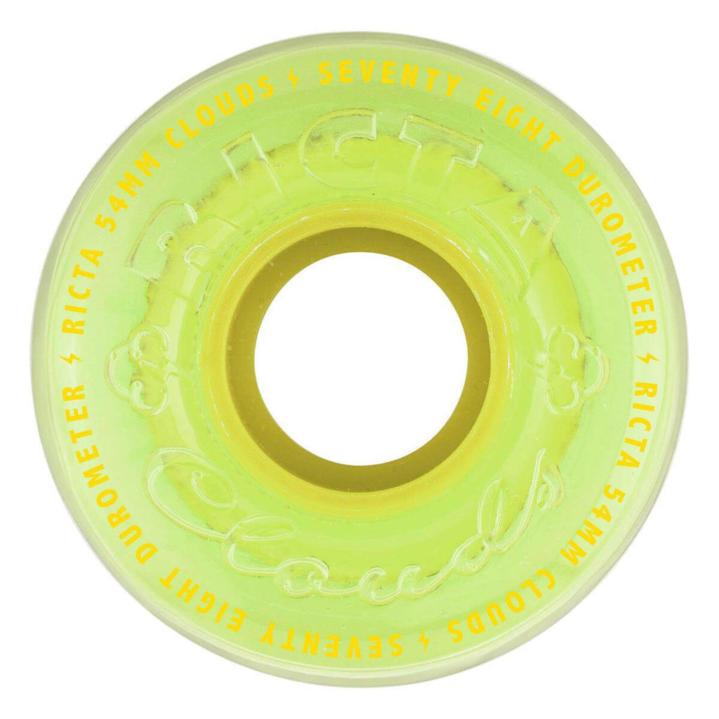 Ricta Clear Splatter Clouds Camo Yellow 54MM 78A Wheels