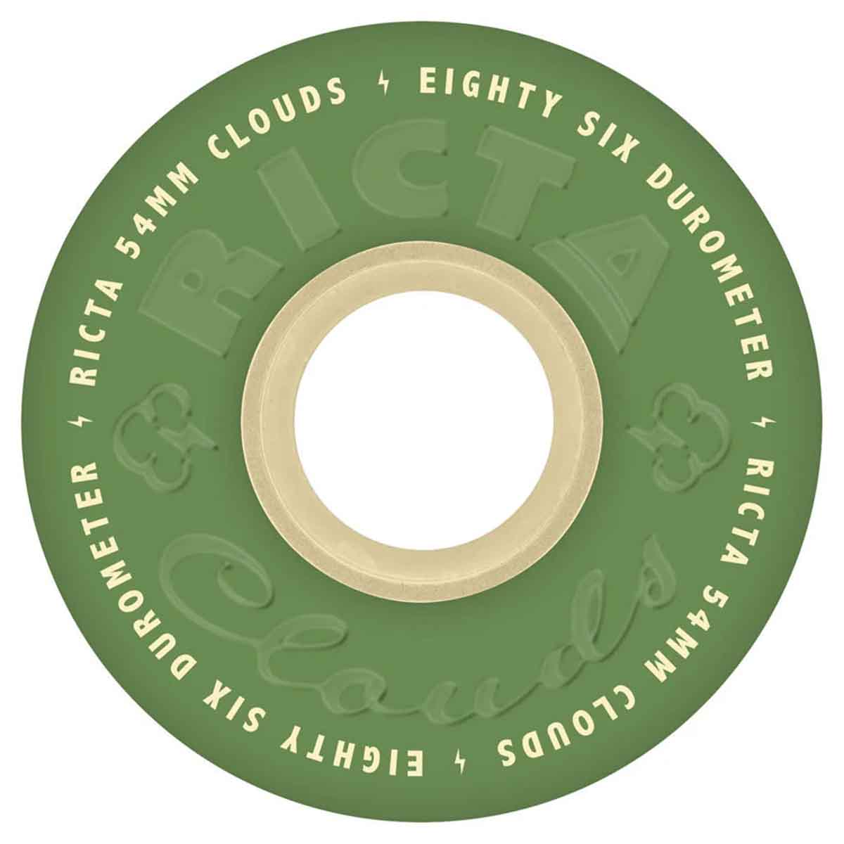 Ricta Clouds Green/Natural 54MM 86A Skateboard Wheels