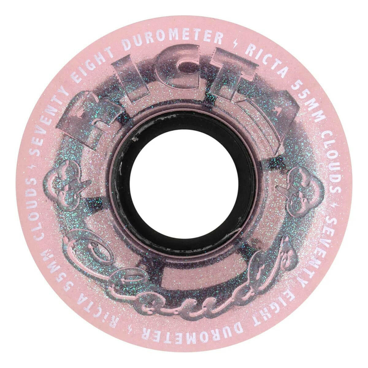 Ricta - Clouds Iridescent Pink 55MM 78A Skateboard Wheels.
