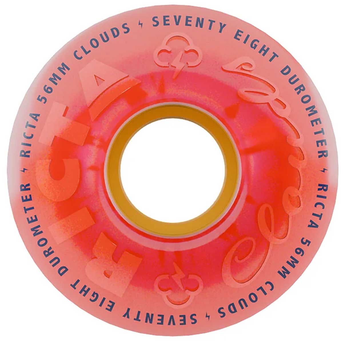 Ricta Clouds Pink Citrus 56MM 78A Skateboard Wheels