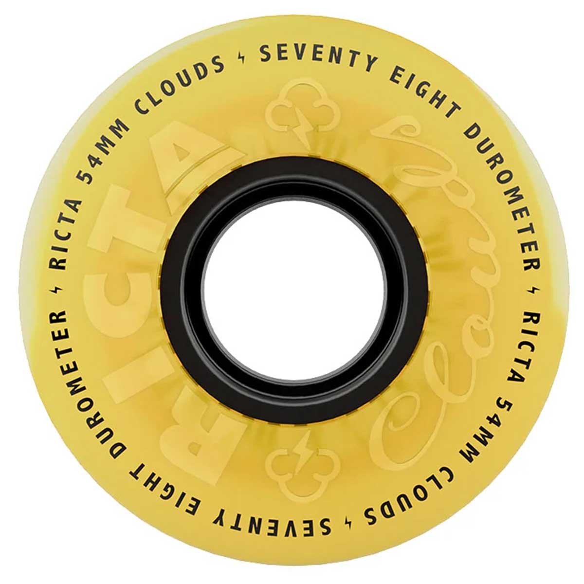 Ricta Clouds Yellow./Black 54MM 78A Skateboard Wheels