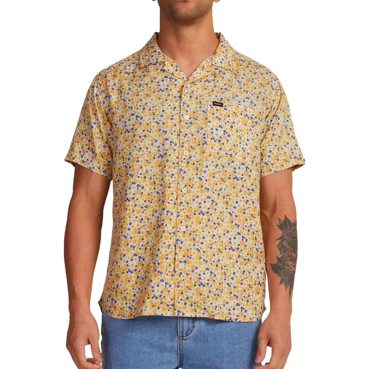 RVCA - Ground Cover Shirt Peach.