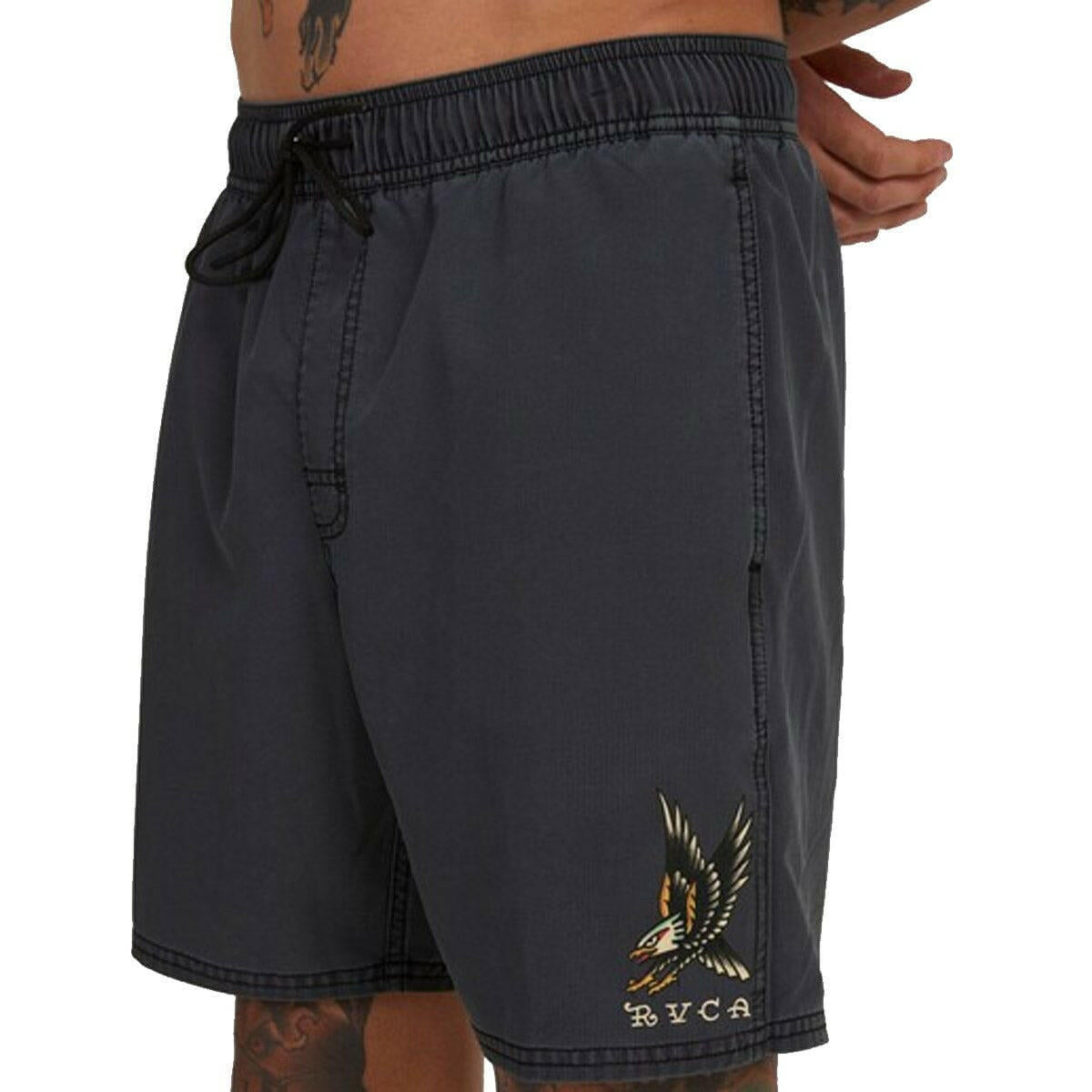 RVCA - Krak Eagle Elastic Shorts Black.