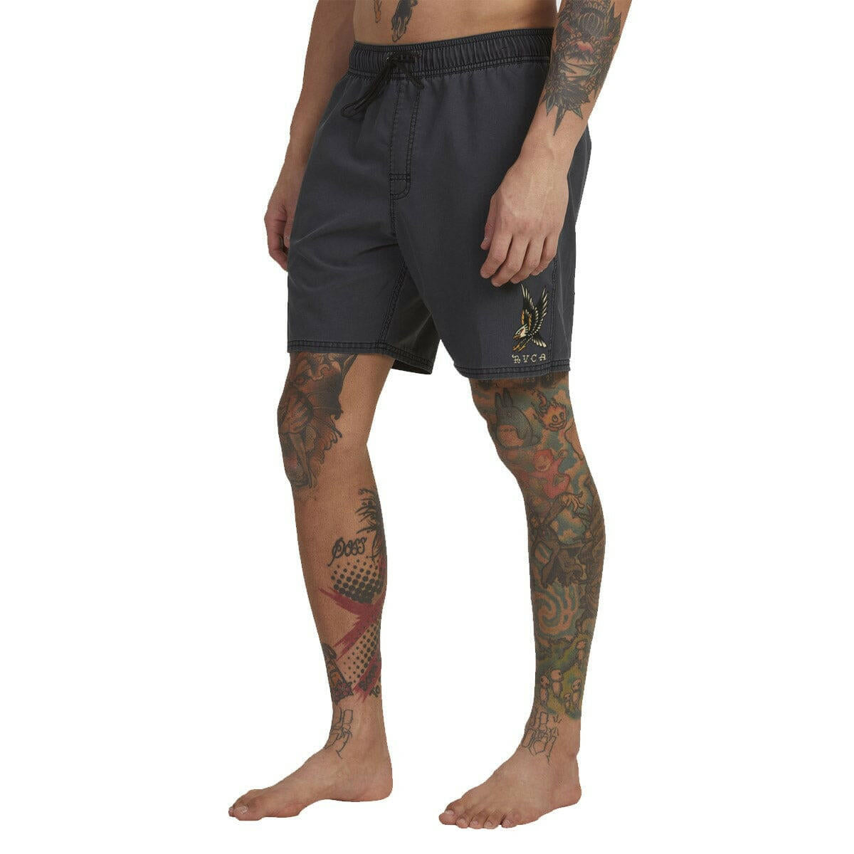 RVCA - Krak Eagle Elastic Shorts Black.