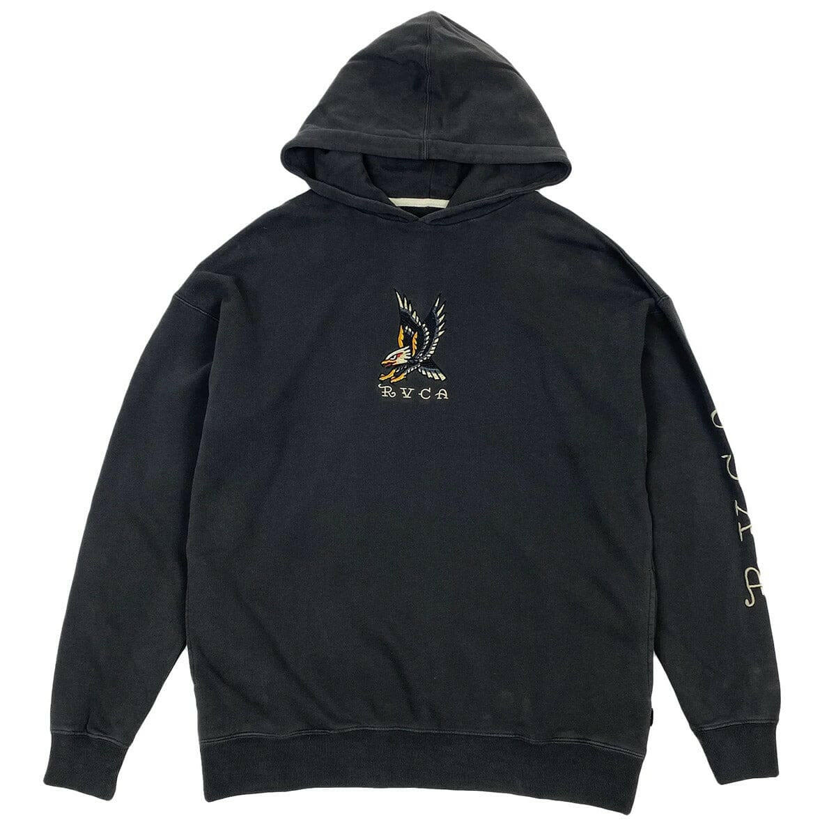 RVCA - Krak Eagle Hoodie Washed Black.