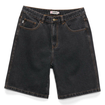 S/Double - Denim Standard Shorts Washed Black.
