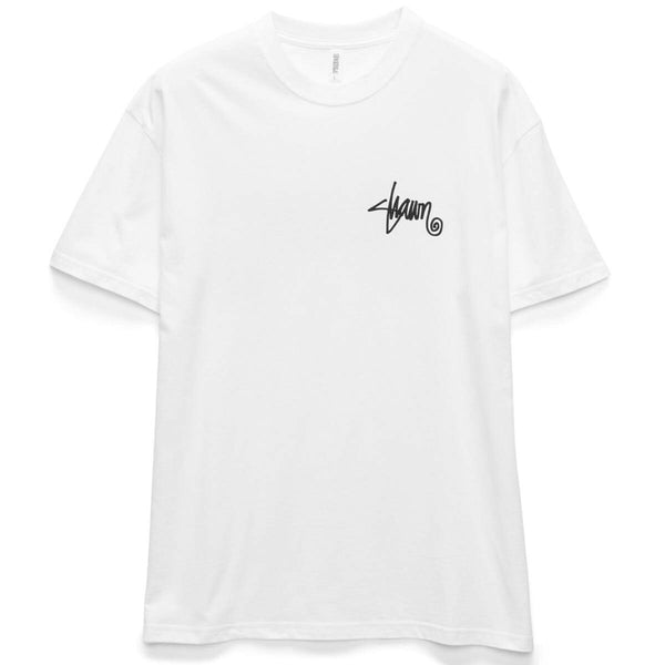 S/Double Shawn Script Tee White – Classic Skate Style