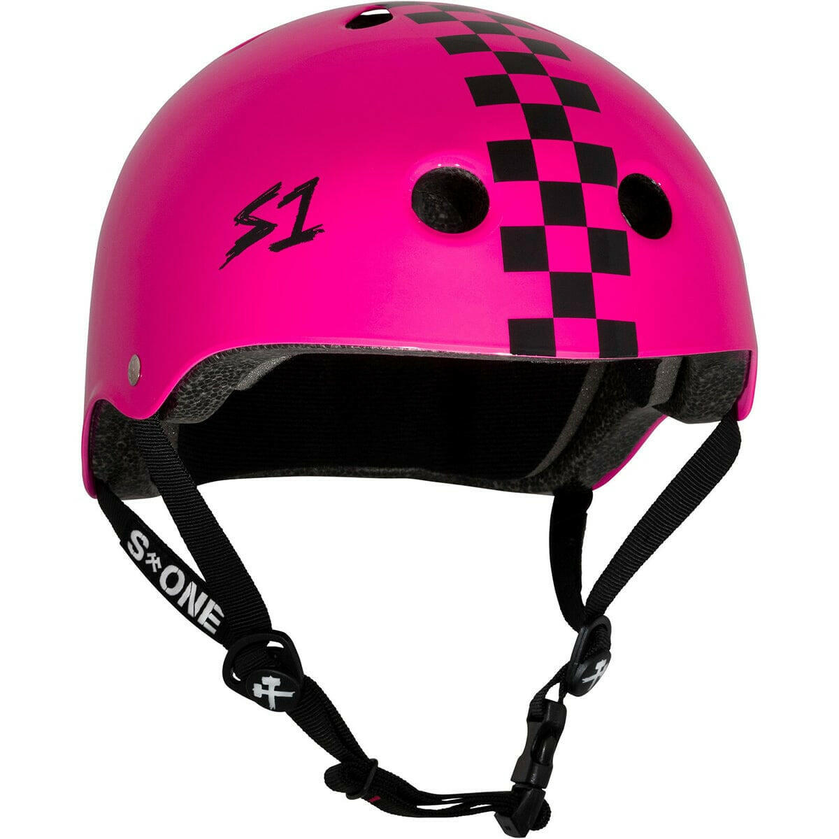 S-One - Lifer Helmet Pink Gloss/Black Checkers.