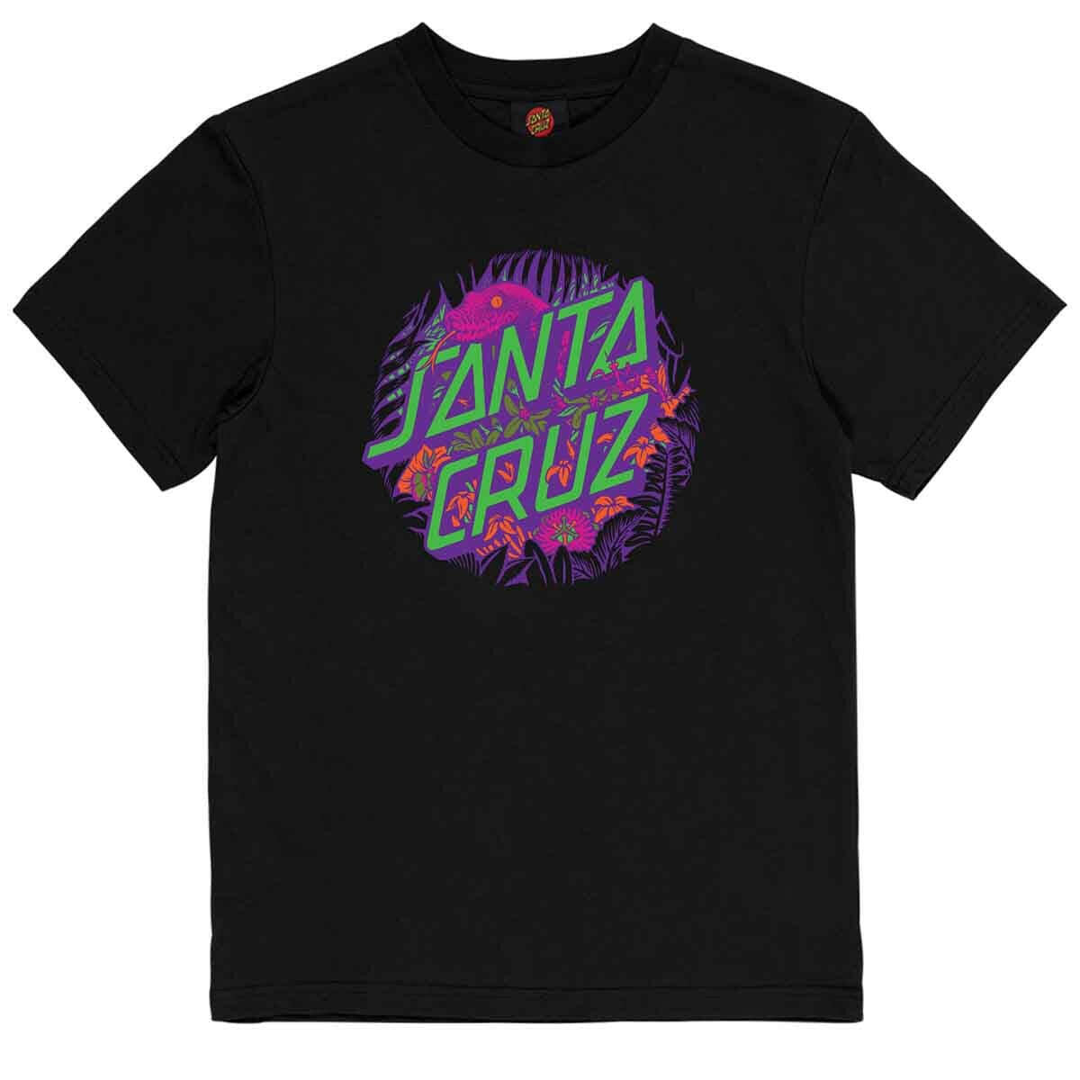 Santa Cruz - ASP Flores Dot Youth Tee Black.