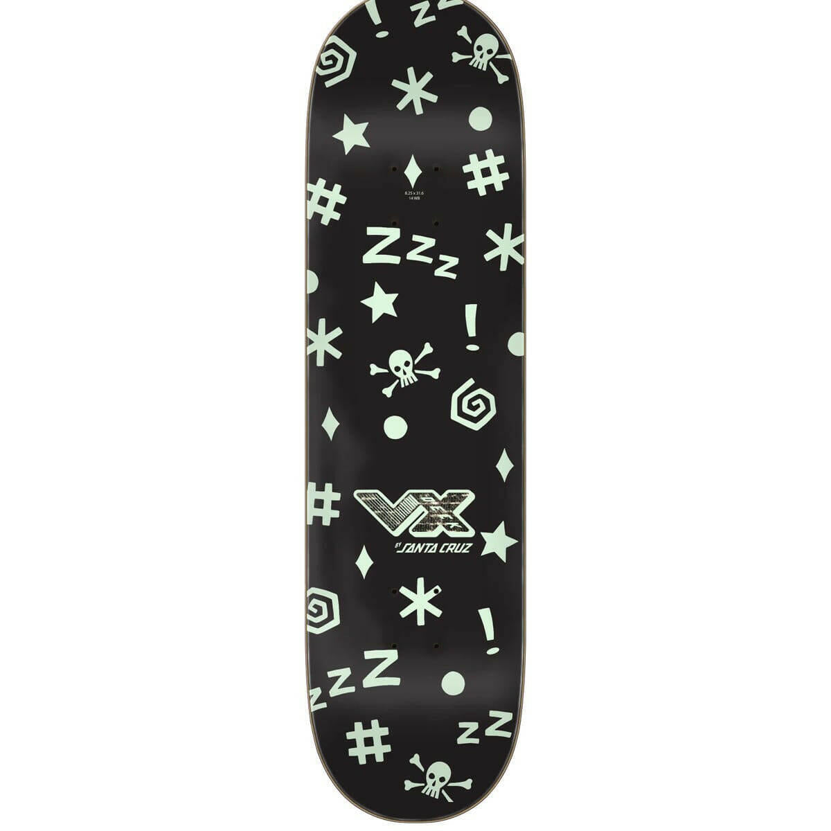 Santa Cruz - Kevin Braun Fever Dream VX 8.25 Skateboard Deck.