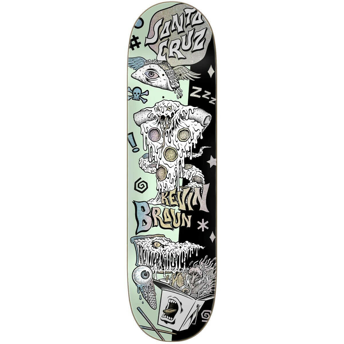 Santa Cruz - Kevin Braun Fever Dream VX 8.25 Skateboard Deck.