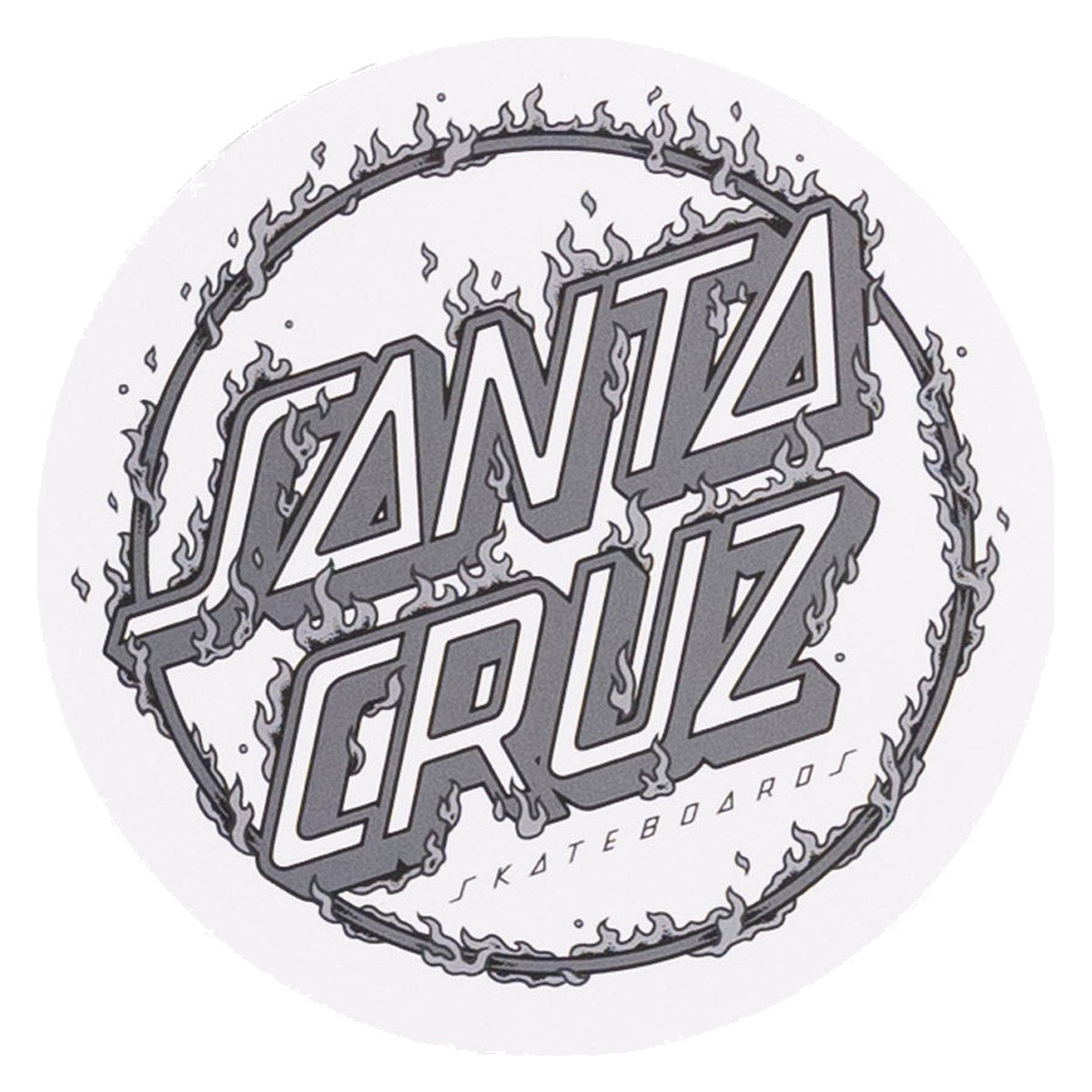 Santa Cruz - Burnt Opus Sticker Dark Grey - pack view