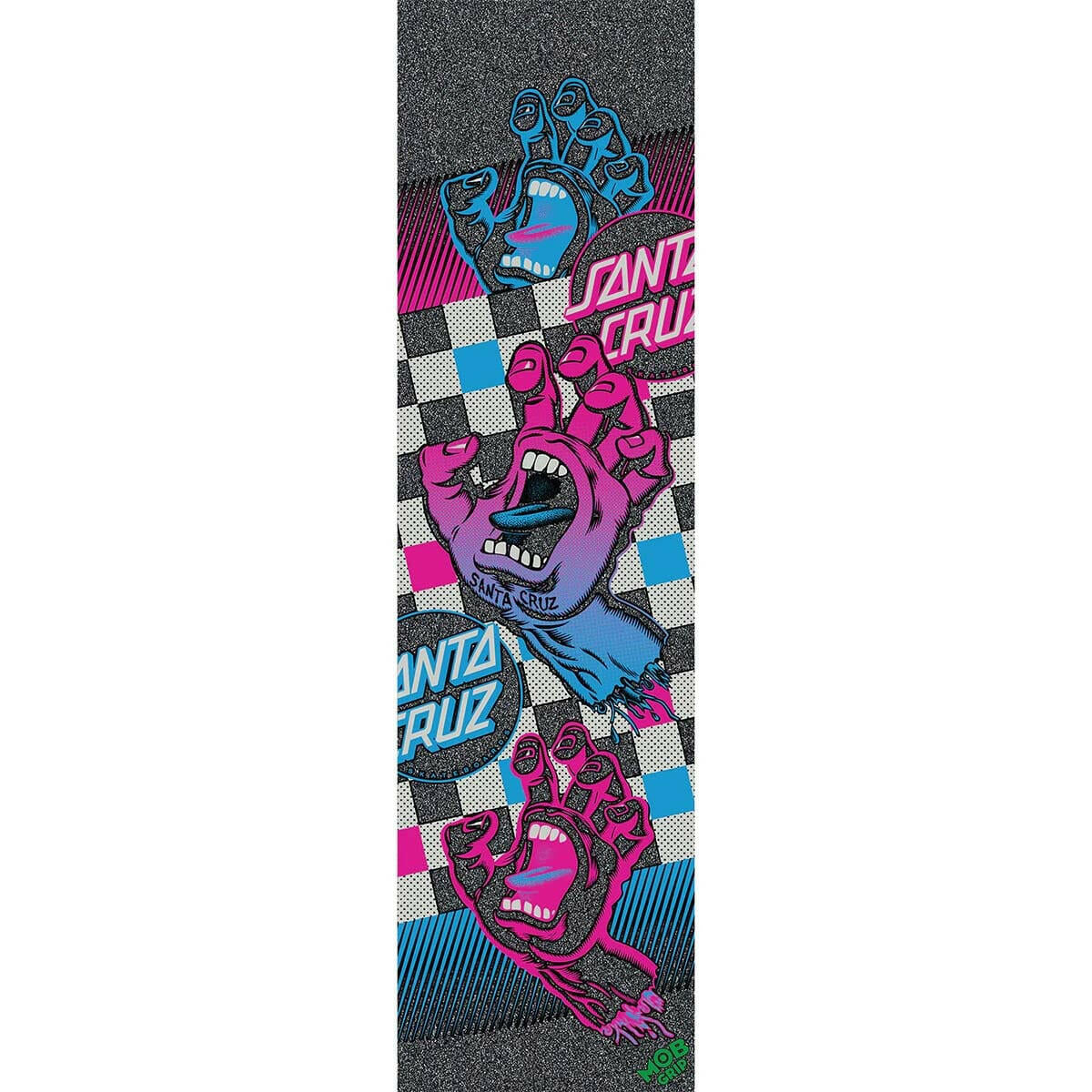 Mob - Santa Cruz Check Trap Hand 9 Griptape.