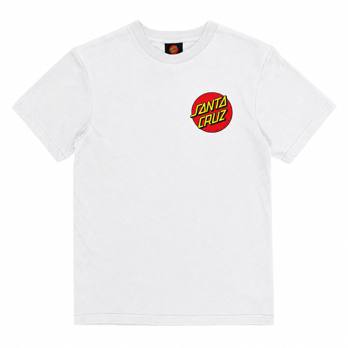 Santa Cruz Classic Dot Chest Youth Tee White - front
