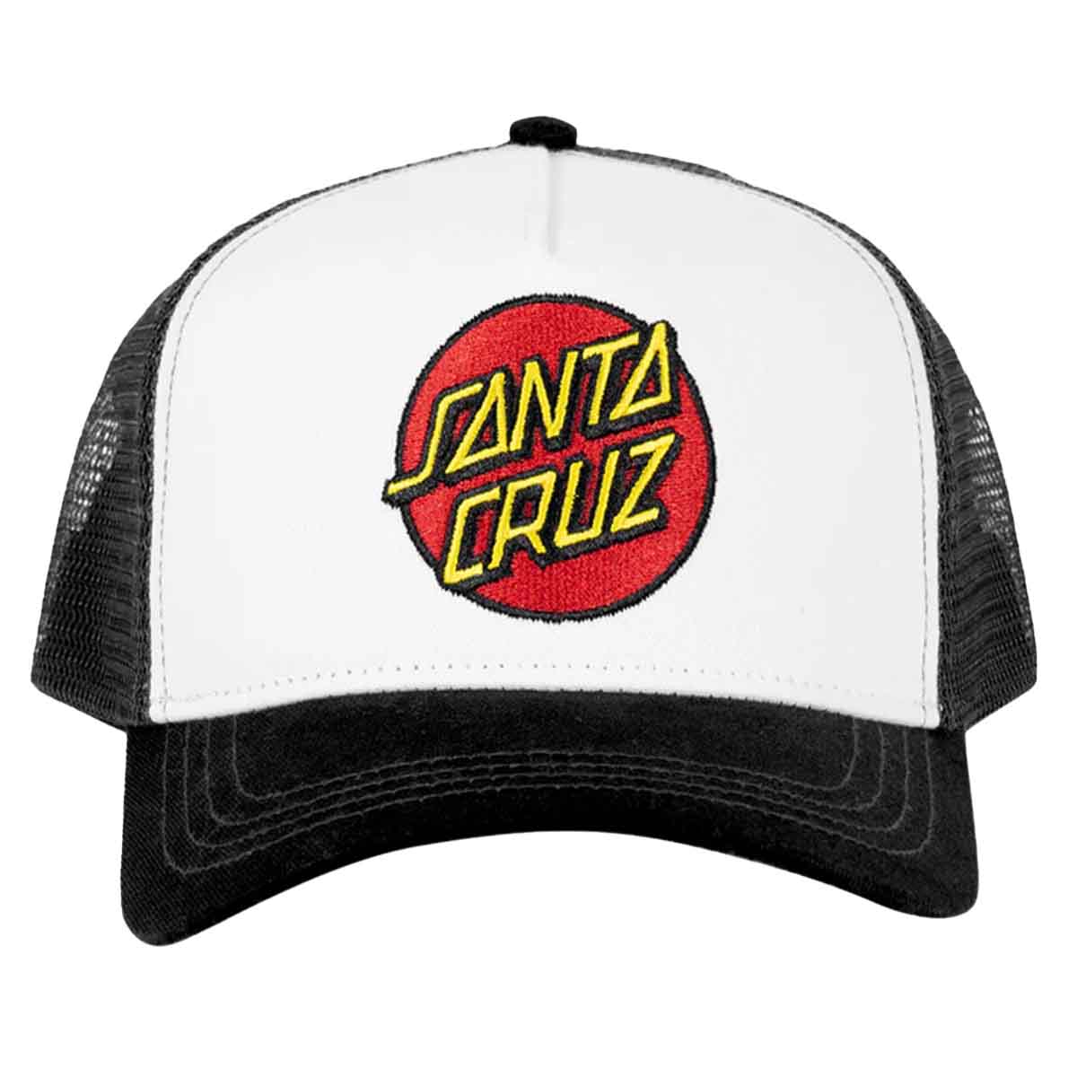 Santa Cruz Classic Dot Youth Trucker White