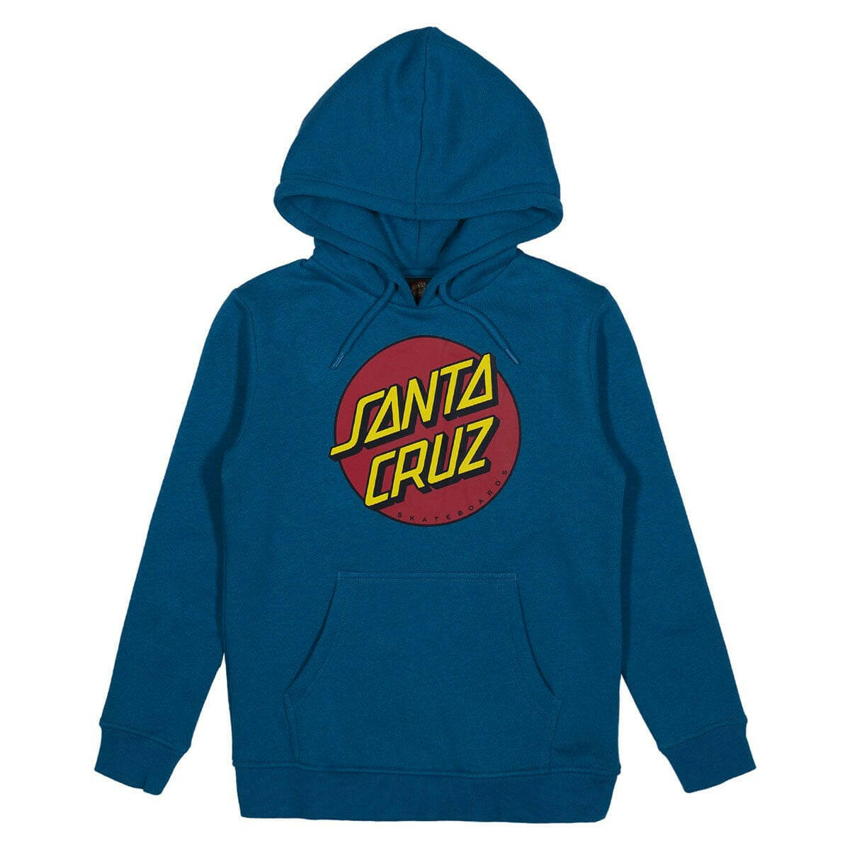 Santa Cruz - Classic Dot Puff Front Youth Hoodie Teal.