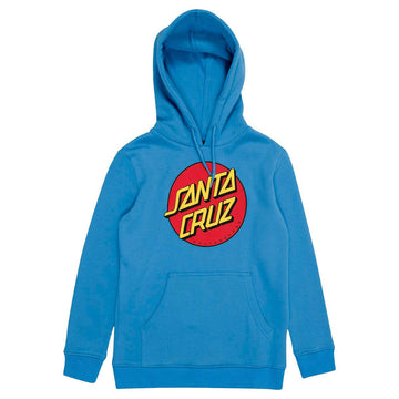 Santa Cruz - Classic Dot Puff Front Youth Hoodie Turquoise.