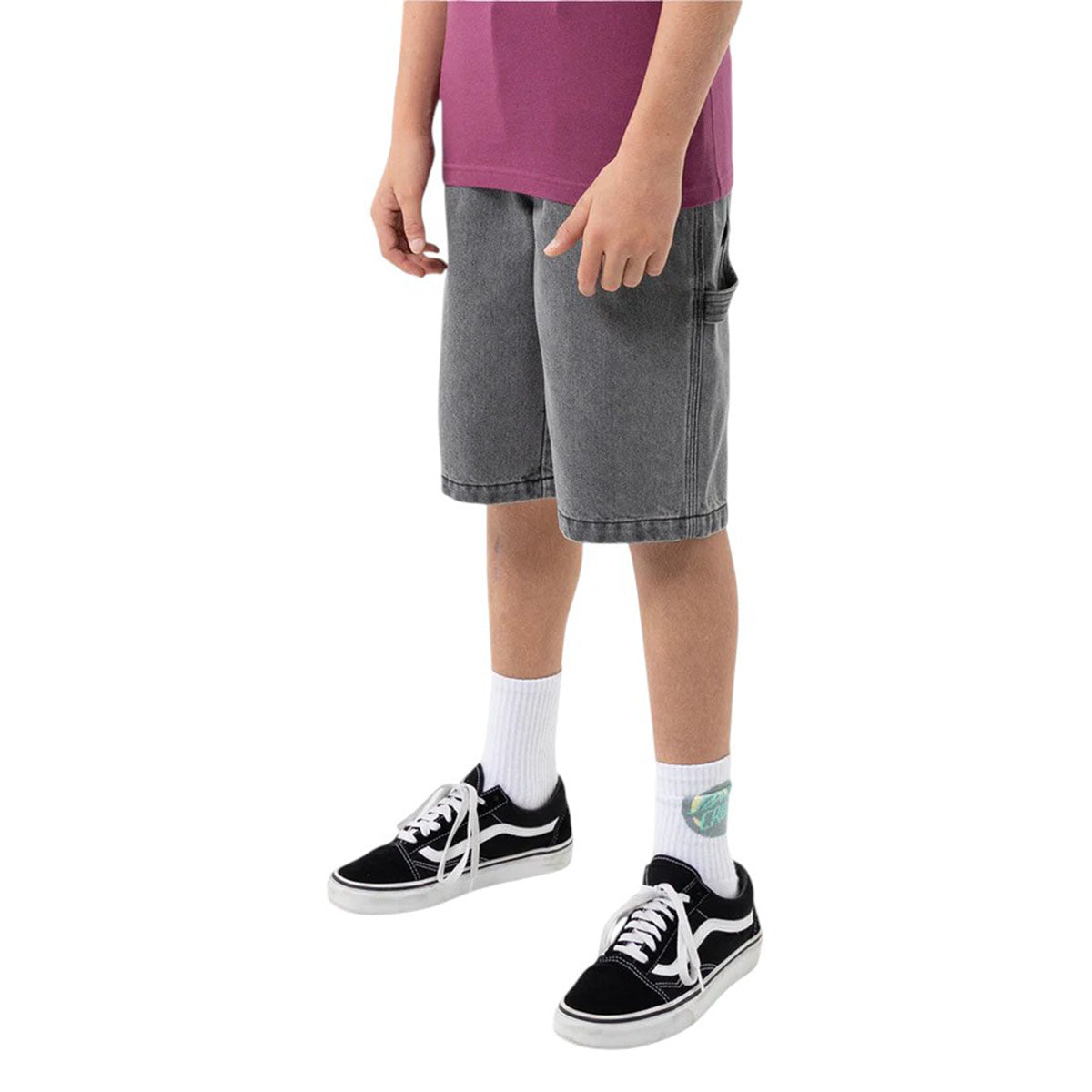Santa Cruz - Classic Dot Youth Carpenter Shorts Carbon.