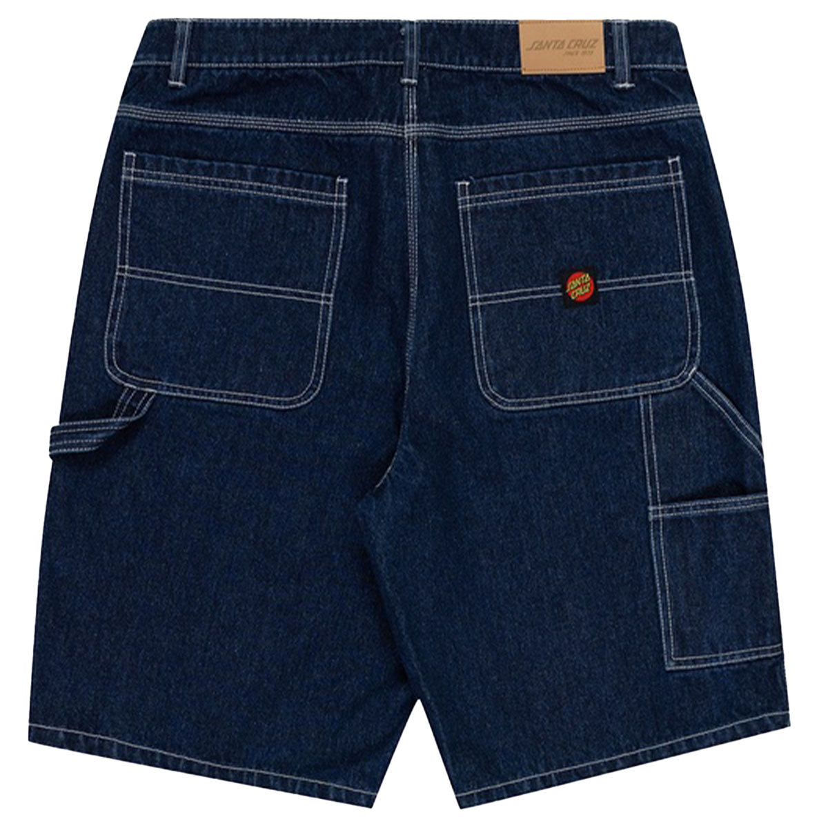 Santa Cruz Classic Dot Youth Carpenter Shorts Rinsed Indigo Back