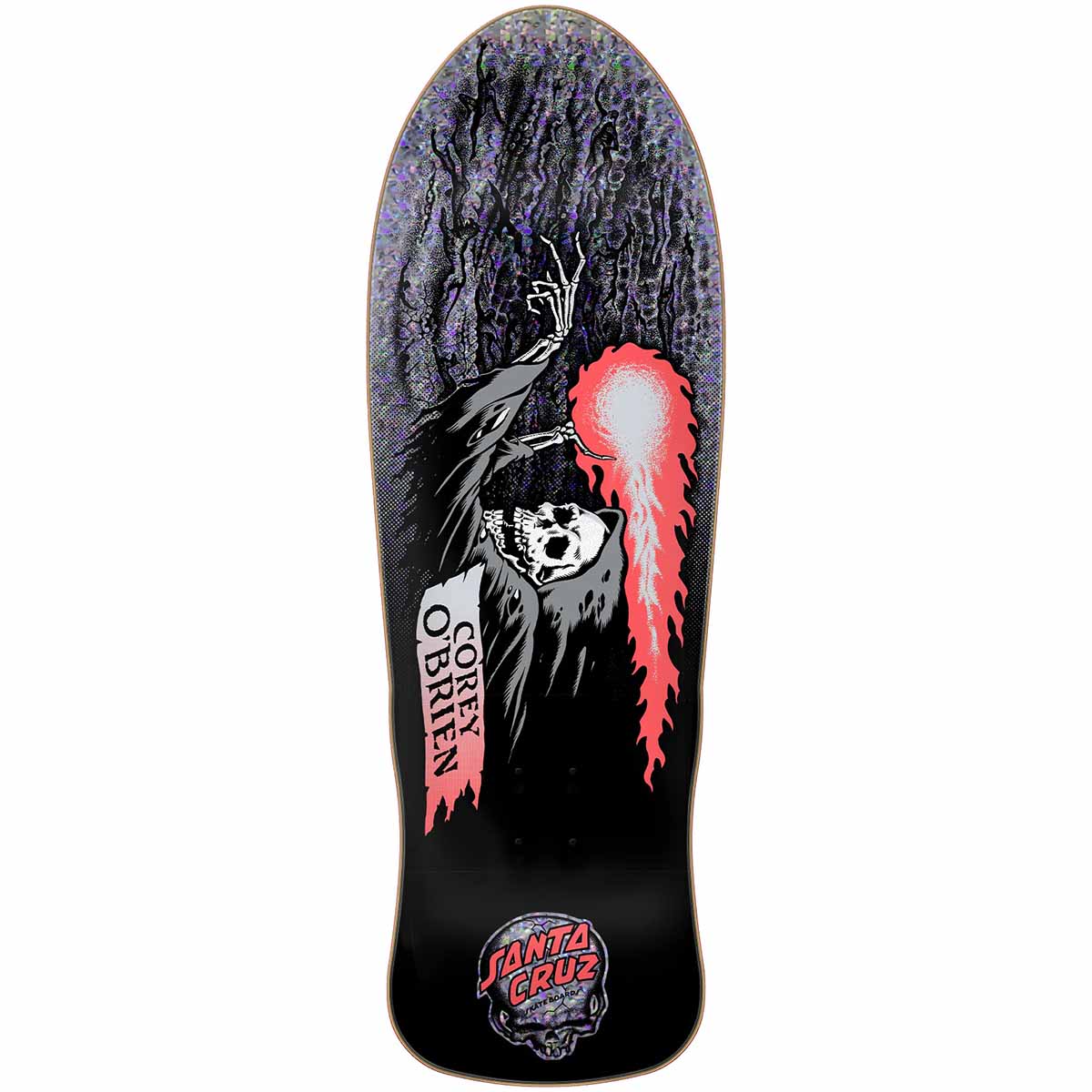 Santa Cruz Corey O'Brien Reaper Silver 9.85 Reissue Skateboard Deck