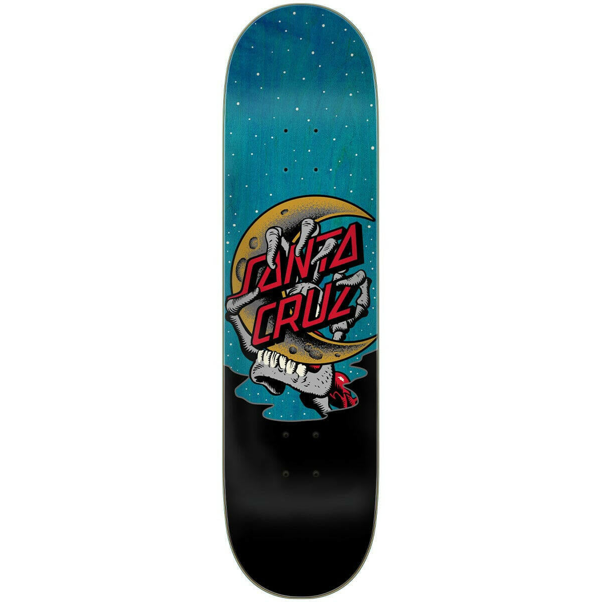 Santa Cruz - Crescent Bone Hand 8.25 Skateboard Deck.