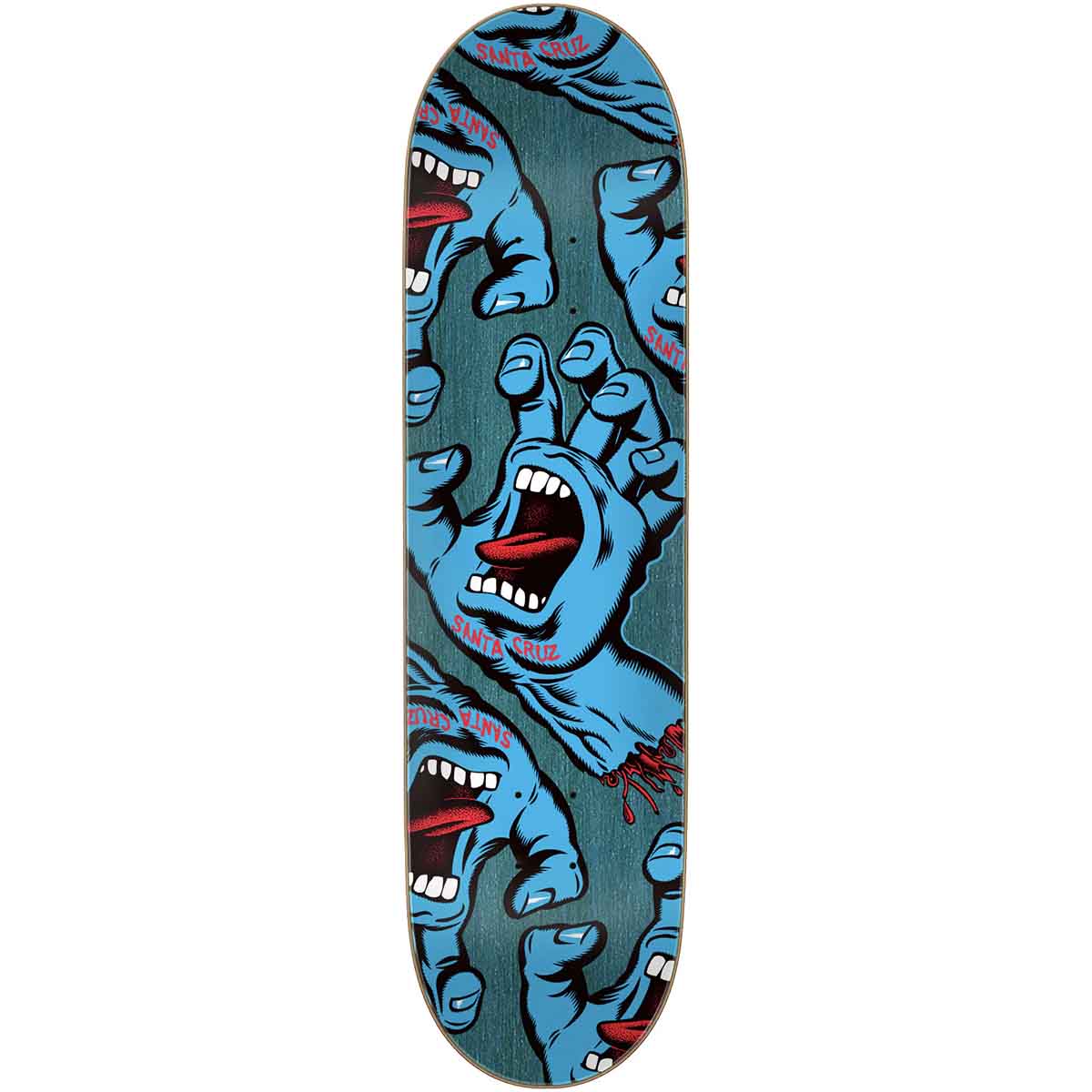 Santa Cruz Crowded Hand 8.25 Skateboard Deck