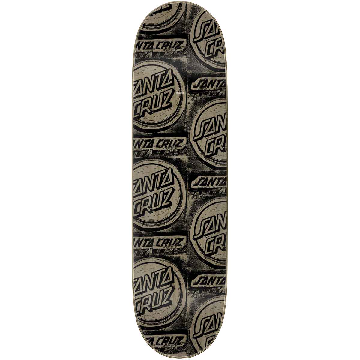 Santa Cruz Cut Collage 8.5 Skateboard Deck Top