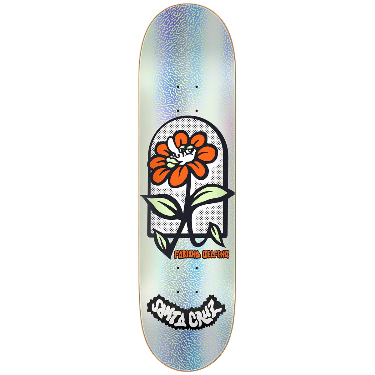 Santa Cruz - Fabiana Delfino Flower Frame FeelBase 8.0 Skateboard Deck.