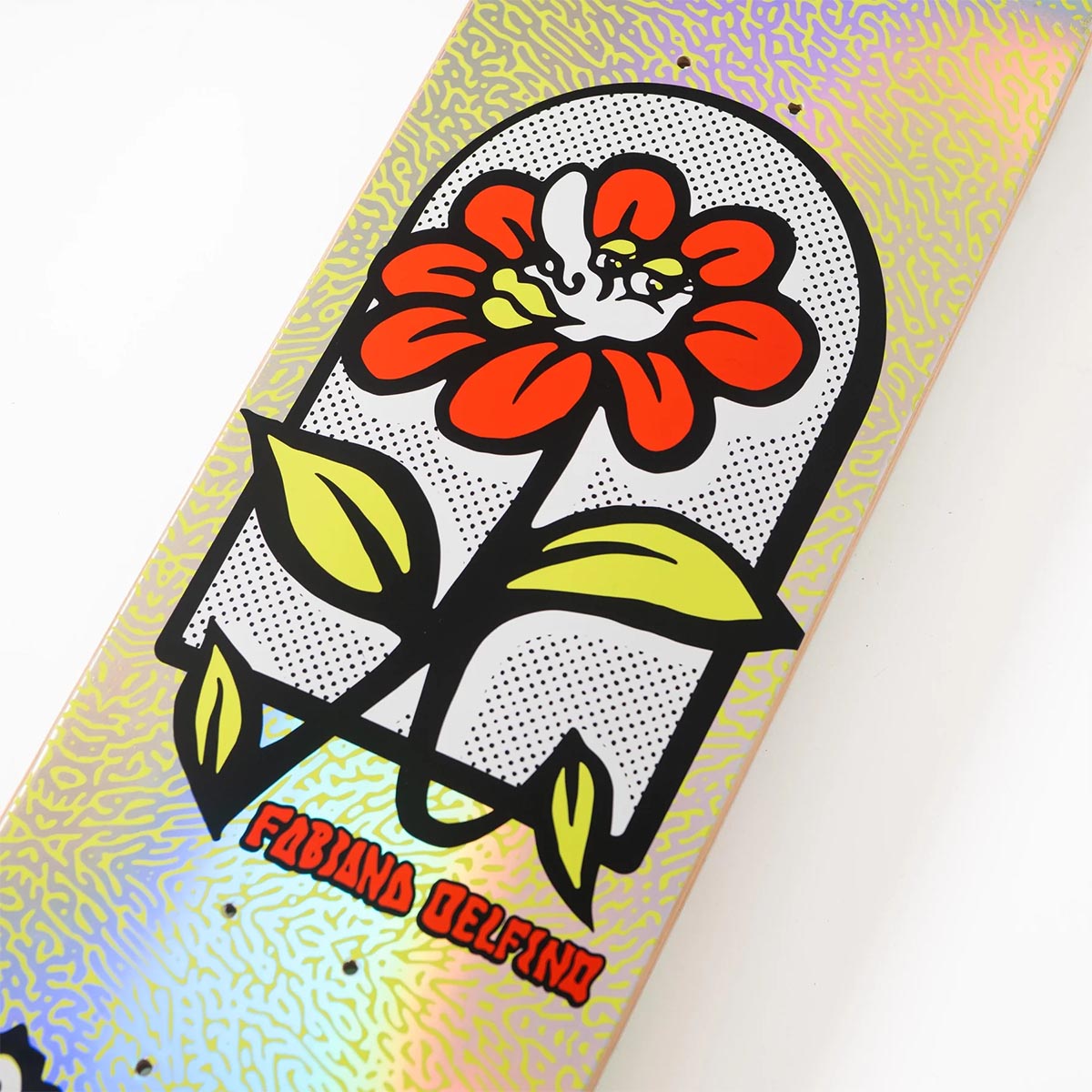 Santa Cruz - Fabiana Delfino Flower Frame FeelBase 8.0 Skateboard Deck.