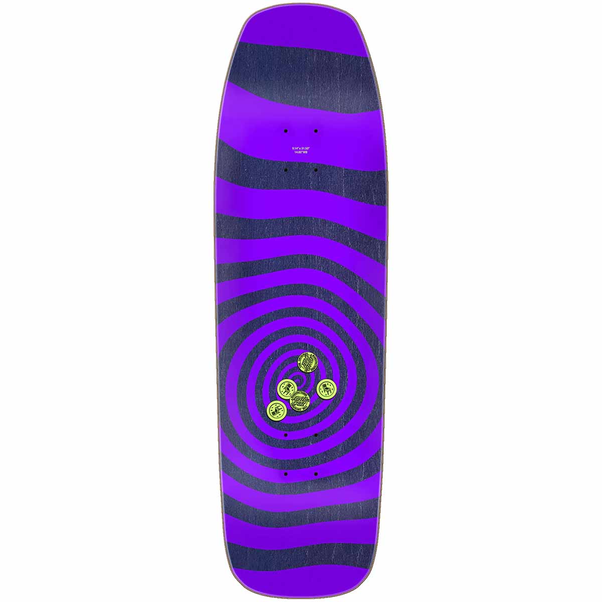 Santa Cruz Fabiana Defino Pinball Vision 9.14 Skateboard Deck Top