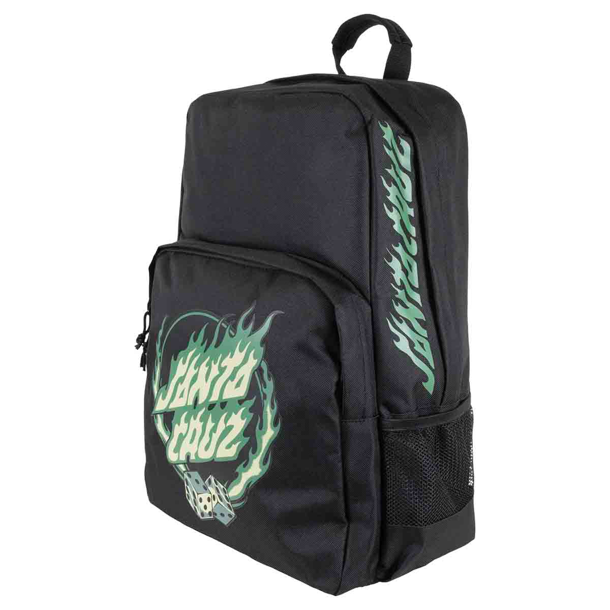 Santa Cruz Dice Flame Dot Backpack Black Side