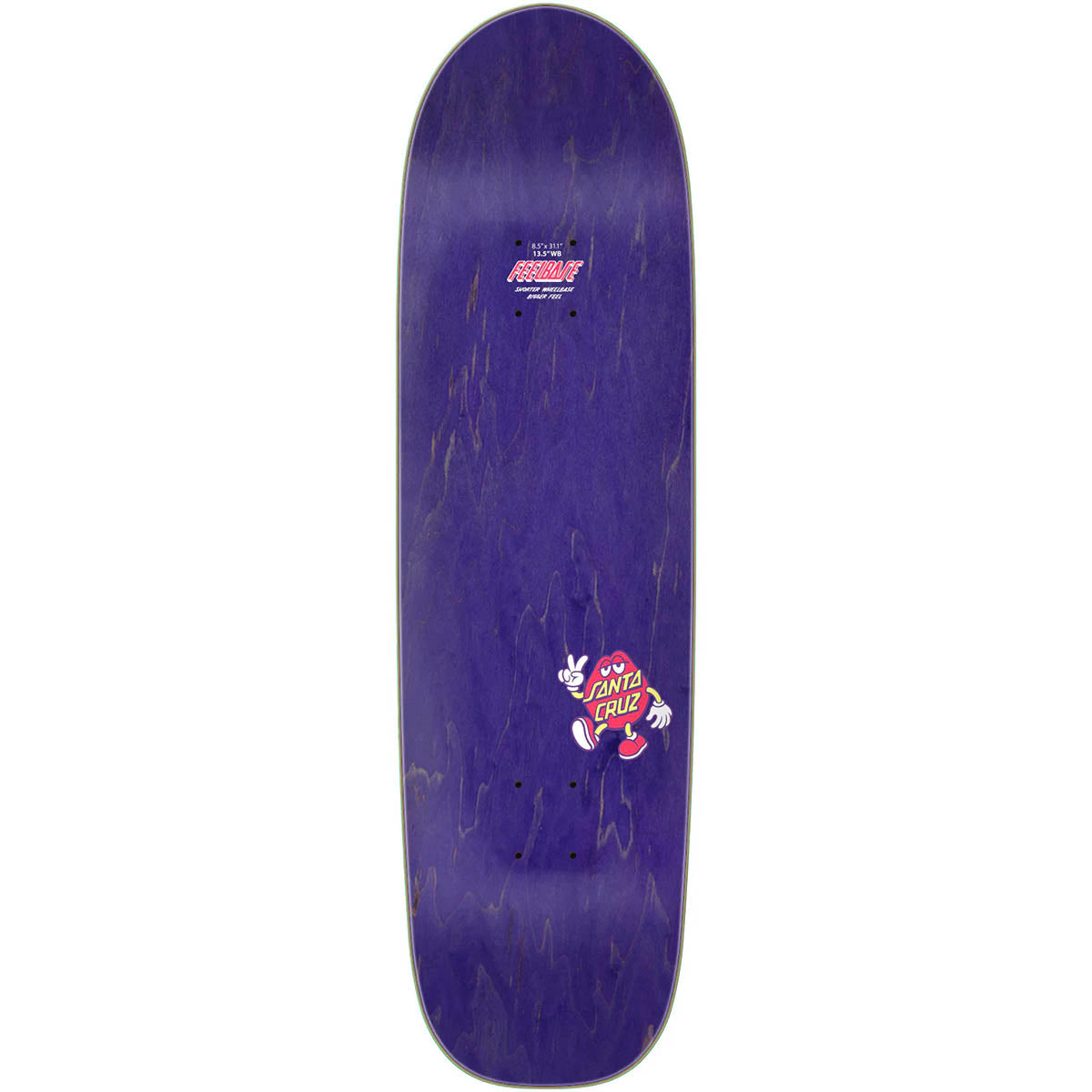 Santa Cruz Dot Dudes Prismatic FeelBase 8.5 Skateboard Deck