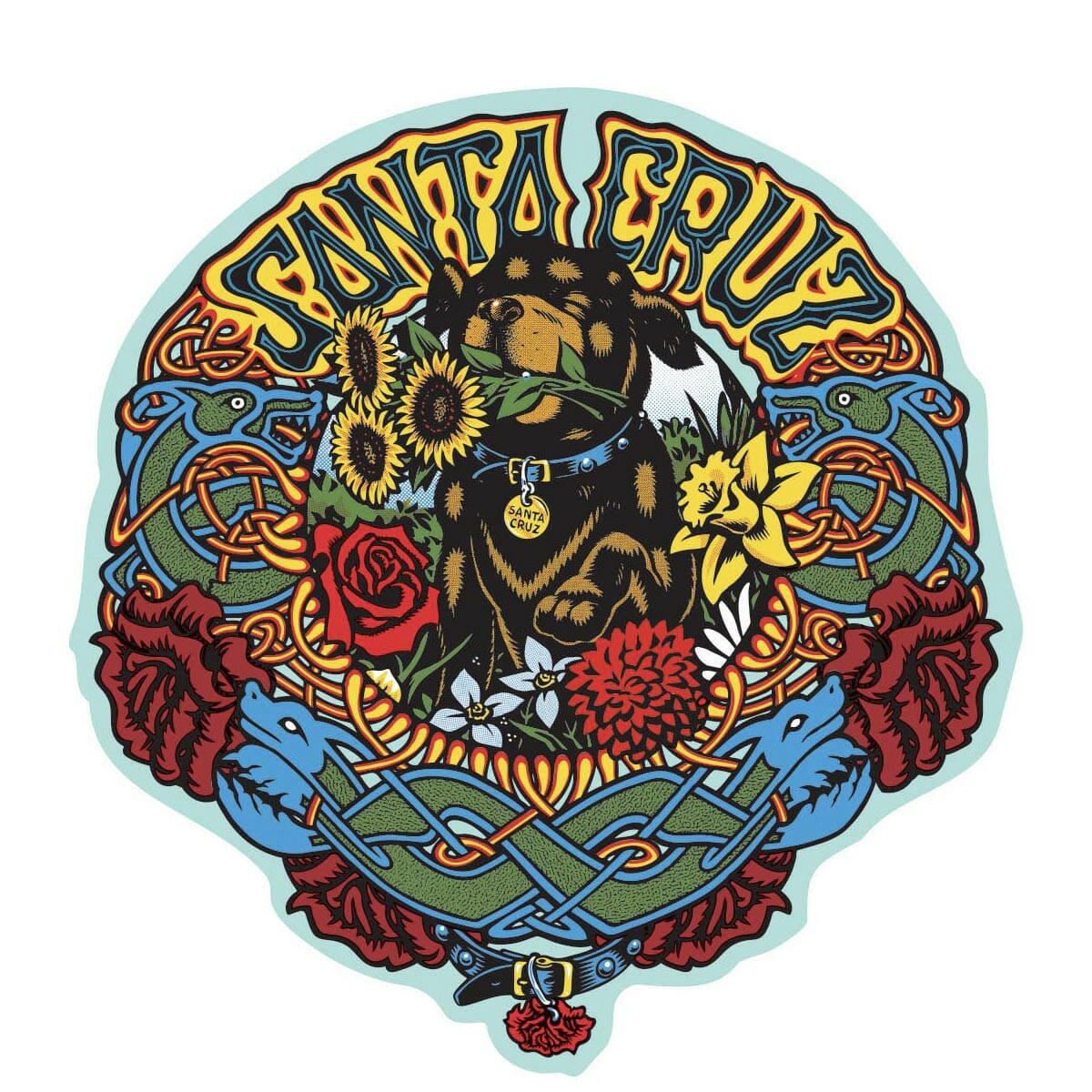 Santa Cruz - Dressen Mash Up 5" Sticker.