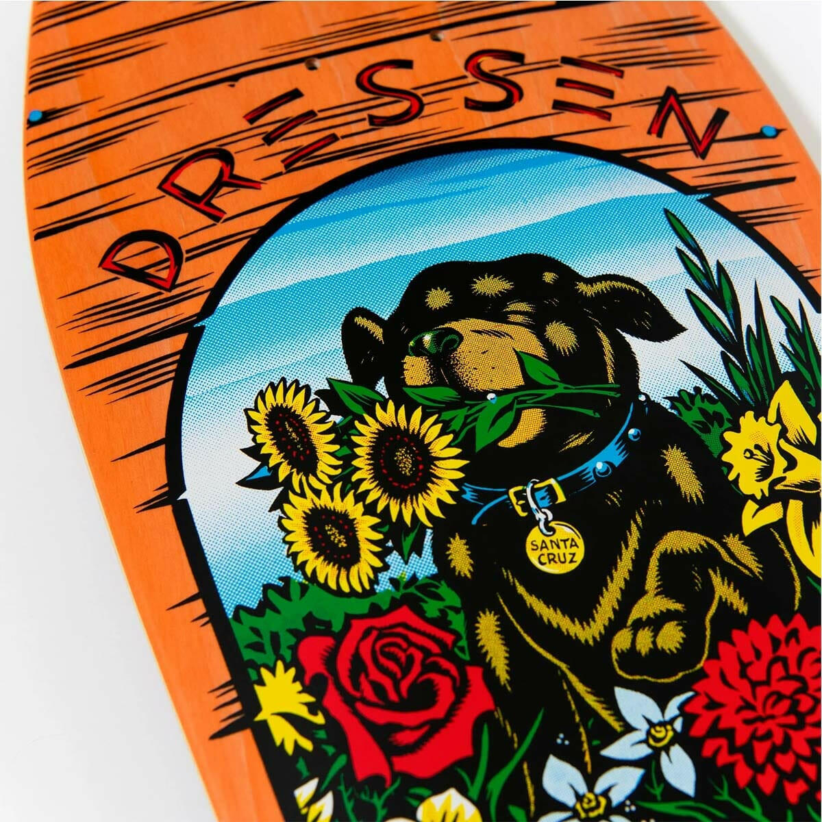 Santa Cruz - Eric Dressen Pup 9.5 Reissue Skateboard Deck.