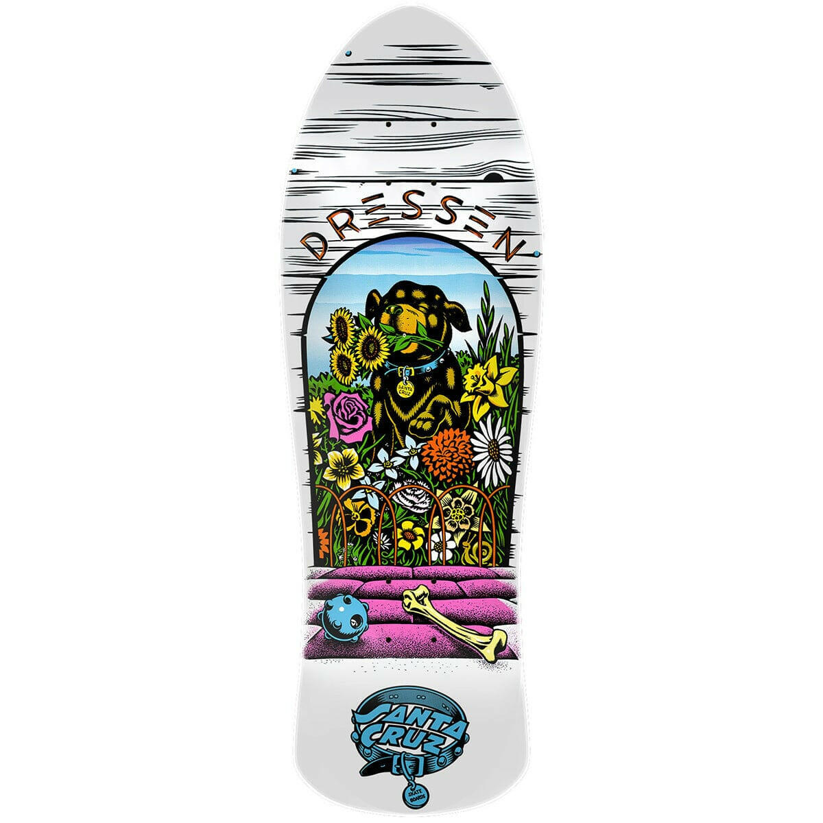 Santa Cruz - Eric Dressen Pup 9.5 Reissue Skateboard Deck.