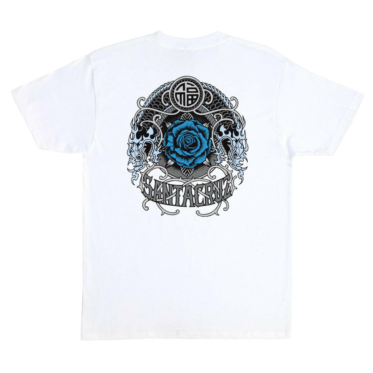 Santa Cruz - Dressen Rose Crew One Tee White.